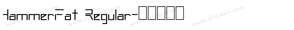 HammerFat Regular字体转换